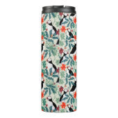 パフィンパターン暖かいベージュ タンブラー (裏面)