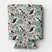 パフィンパターン暖かいベージュ 缶クーラー (裏面)