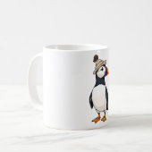 パフィンプライドハット衣服 コーヒーマグカップ (正面左)