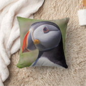 パフィンポートレート枕 クッション (ブランケット)