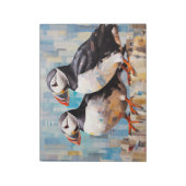 パフィン動物の鳥アートデコ絵を描ア ノートパッド (回転)