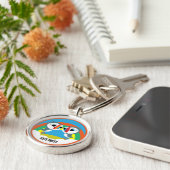 パフィン岩 キーホルダー (側面)