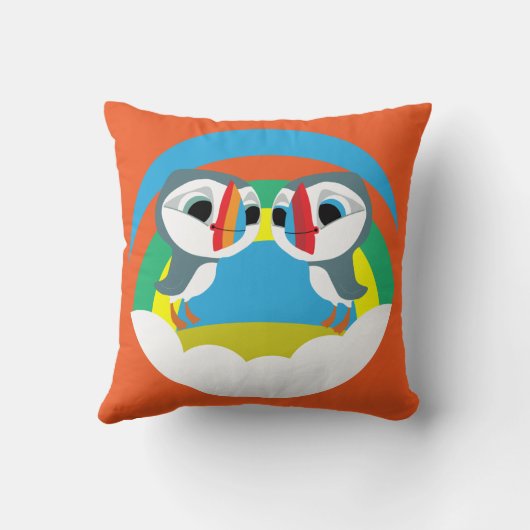 パフィン岩 クッション (裏面)