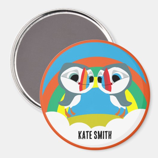 パフィン岩 マグネット (正面/裏面)