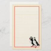 パフィン素晴らしペア文房具 便箋 (正面/裏面)