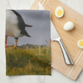 パフィン茶タオル キッチンタオル (四つ折り)