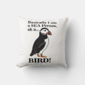 パフィン鳥おもしろい海鳥 クッション (正面)