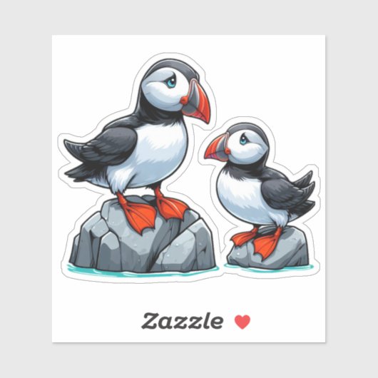 パフィン鳥カスタム切りビニールのシール シール (シート)