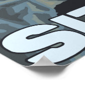 パフィン&クルーズ船 – シトカ，アラスカ ポスター (角)