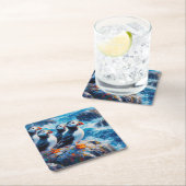 パフィン スクエアペーパーコースター (インサイチュ)