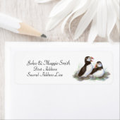 パフィン、水彩鳥コレクション ラベル (インサイチュ)