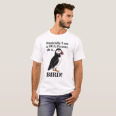 パフィン 鳥 海鳥 楽しい Tシャツ (正面フル)