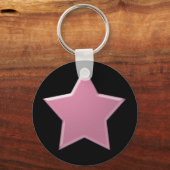 パフィーのピンクの星キーチェーン キーホルダー (正面)
