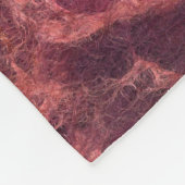 パフィーハートロマンチックな愛ピンク赤バレンタインデー フリースブランケット (角)