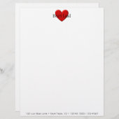 パフィーハート レターヘッド (正面/裏面)