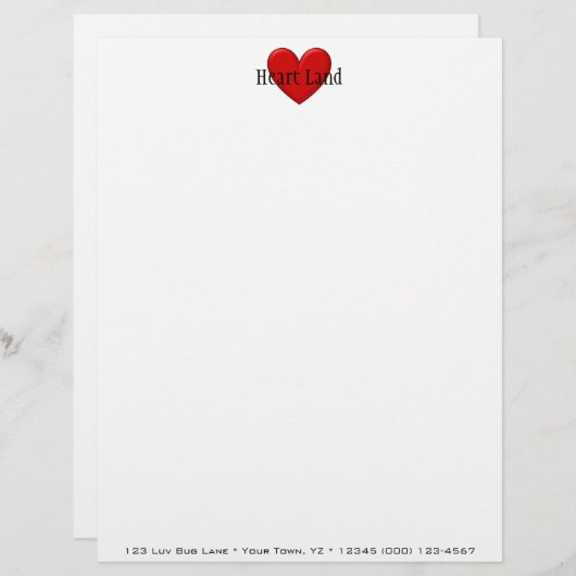 パフィーハート レターヘッド (正面/裏面)