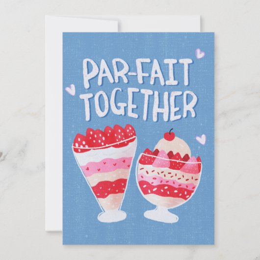 パフェ・トゥギャザー・キュート・バレンタイン・アニバーサリー・ラブ シーズンカード (正面)