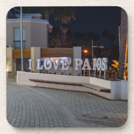 パフォスのサインが大好き コースター