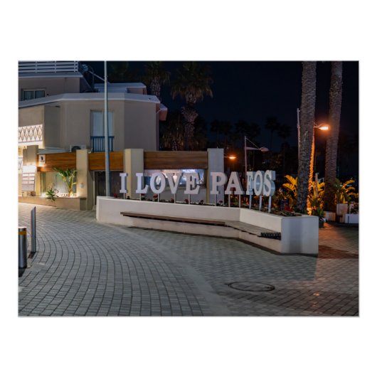 パフォスのサインが大好き ポスター (正面)