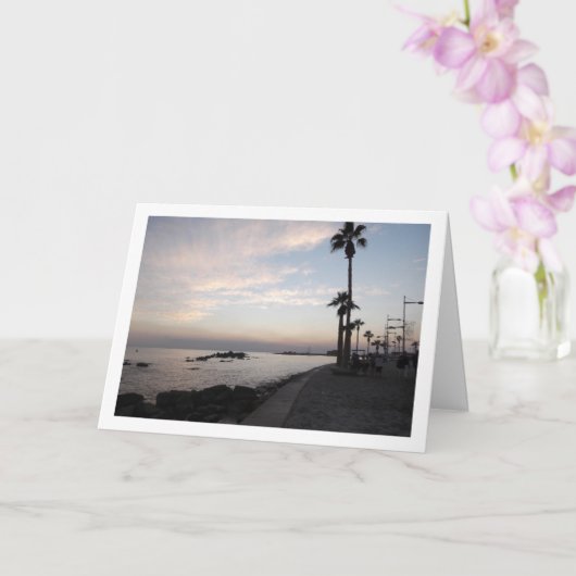 パフォスを夜に、キプロスの風景 カード (蘭)