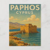 パフォスキプロスフォートヴィンテージ旅行 ポストカード (正面)