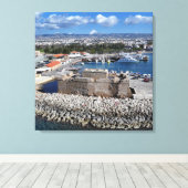 パフォス城（海から） キャンバスプリント (インサイチュ (ウッドフロア))