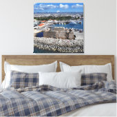 パフォス城（海から） キャンバスプリント (インサイチュ (寝室))