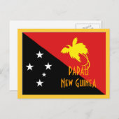 パフォーニューギニア国旗 ポストカード (正面/裏面)