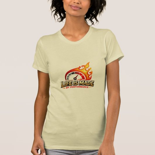 パフォーマンスの炎スピードメーター  Tシャツ (正面)