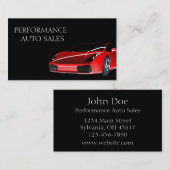 パフォーマンスの自動販売と名刺テンプレート 名刺 (正面/裏面)