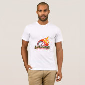 パフォーマンススピードメーター炎デザイン Tシャツ (正面フル)
