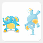 パフォーマンス象 スクエアシール (正面)