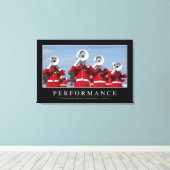 パフォーマンス：感動的引用文 キャンバスプリント (インサイチュ (ウッドフロア))