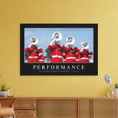 パフォーマンス：感動的引用文 キャンバスプリント (インサイチュ (リビング))