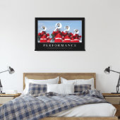 パフォーマンス：感動的引用文 キャンバスプリント (インサイチュ (寝室))