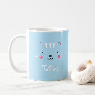 パフォーミングパレターコイズブルーかわいい猫マグカップ コーヒーマグカップ