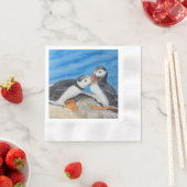 パフキスをするィン 縁ありカクテルナプキン (インサイチュ)