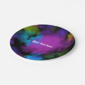 パフズオブカラーメイクアップ美しいシックなグラマーパーティー ペーパープレート (アングル)