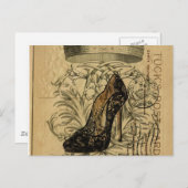 パフランスのリガーリース冠の飾りファッショニスタ ポストカード (正面/裏面)