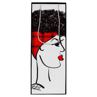 パフ包まれたワイン抱き枕 ワインギフトバッグ