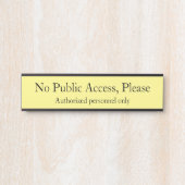 「パブお洒落リックアクセスなし」に署名 サインプレート (正面)