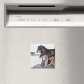 パブが散りばめられたハスキー マグネット (インサイチュ (食洗機))