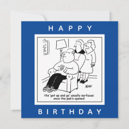 パブが漫画を開くと夫が起きて行く カード