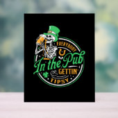 パブにいる全員が酔っ払うSt patricks day アクリルサイン (ニュートラル)