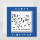 パブのアニメでバーメイドをなでるような男 カード (正面)