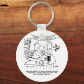 パブのモリス踊り。モリス伝統的踊り キーホルダー (正面)