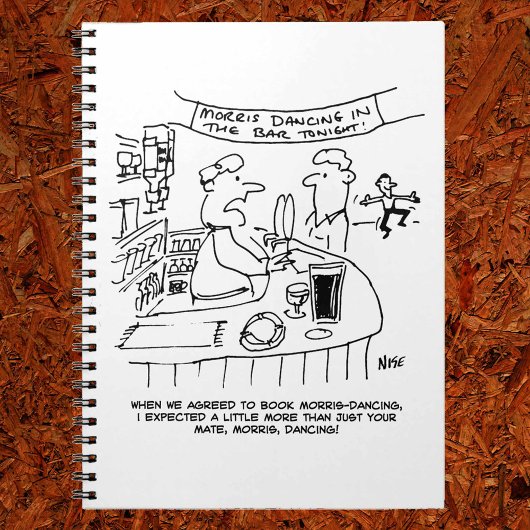 パブのモリス踊り。モリス伝統的踊り ノートブック