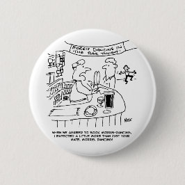 パブのモリス踊り。モリス伝統的踊り 缶バッジ