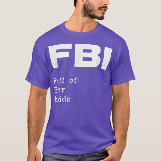 パブの中でビールがいっぱいおもしろいのFBIバーパン Tシャツ
