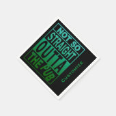 パブの飲み物のユーモアをストレートに言わない スタンダードカクテルナプキン (角)